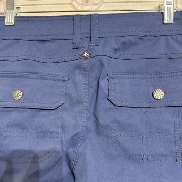 PrAna Navy Halle Convertible Roll Up Hiking Pants Sz 8 - Picture 10 of 14
